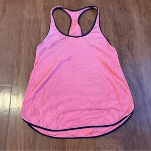 LULULEMON What The Sport Singlet Tank Top Racerback Orange Blue size S